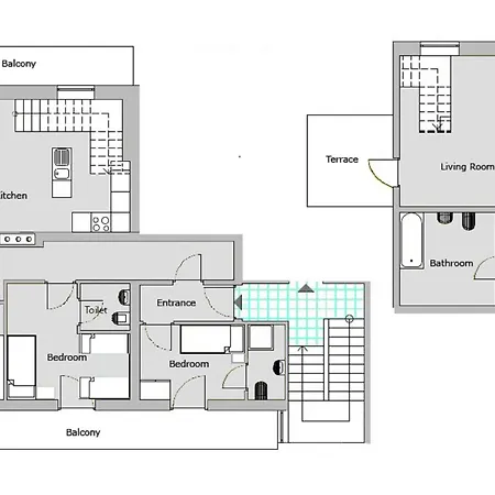 公寓 阿尔卑斯旅行公寓 巴德加斯坦